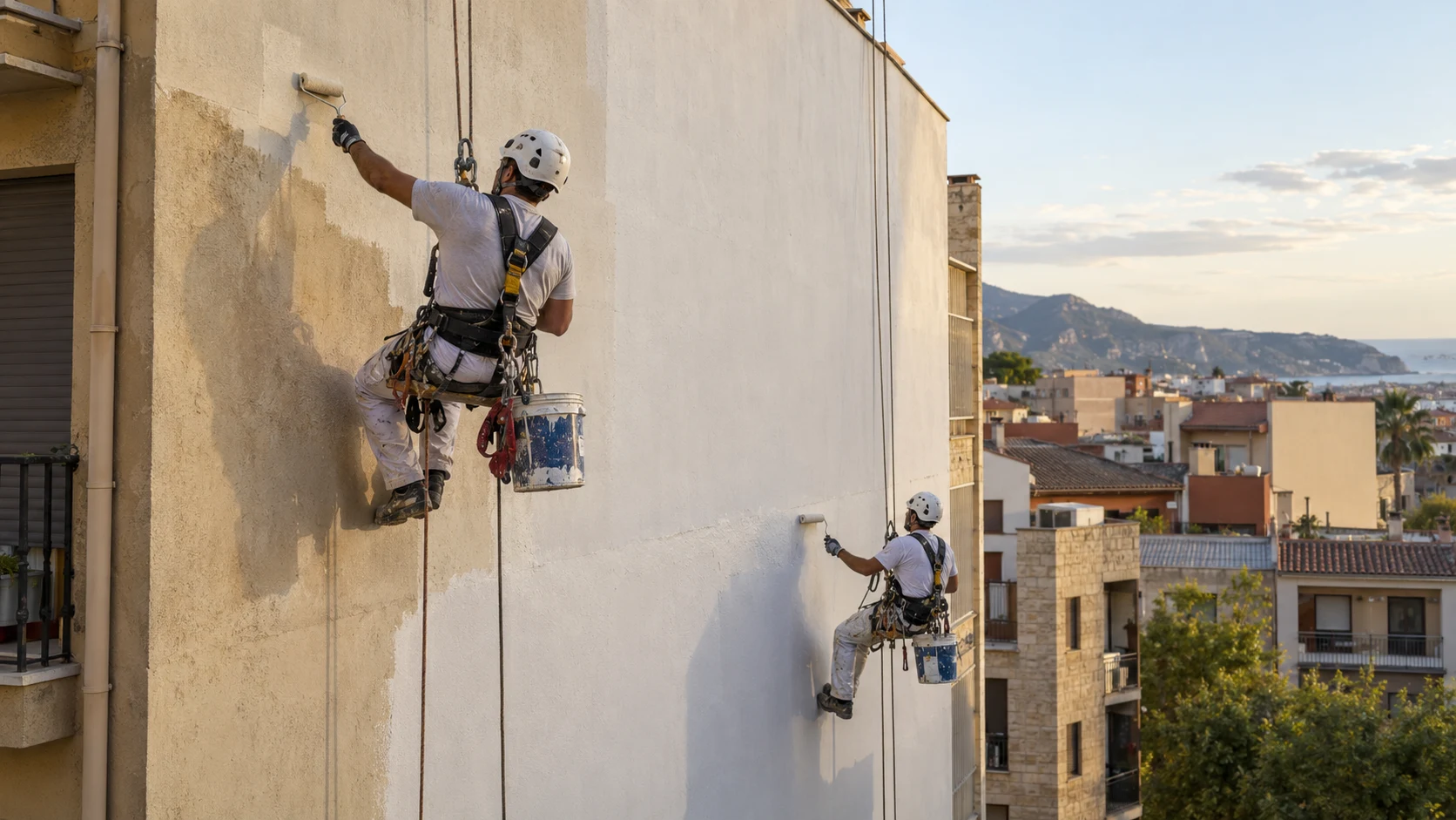 Pintura de medianera alta